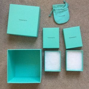 Tiffany boxes and bag